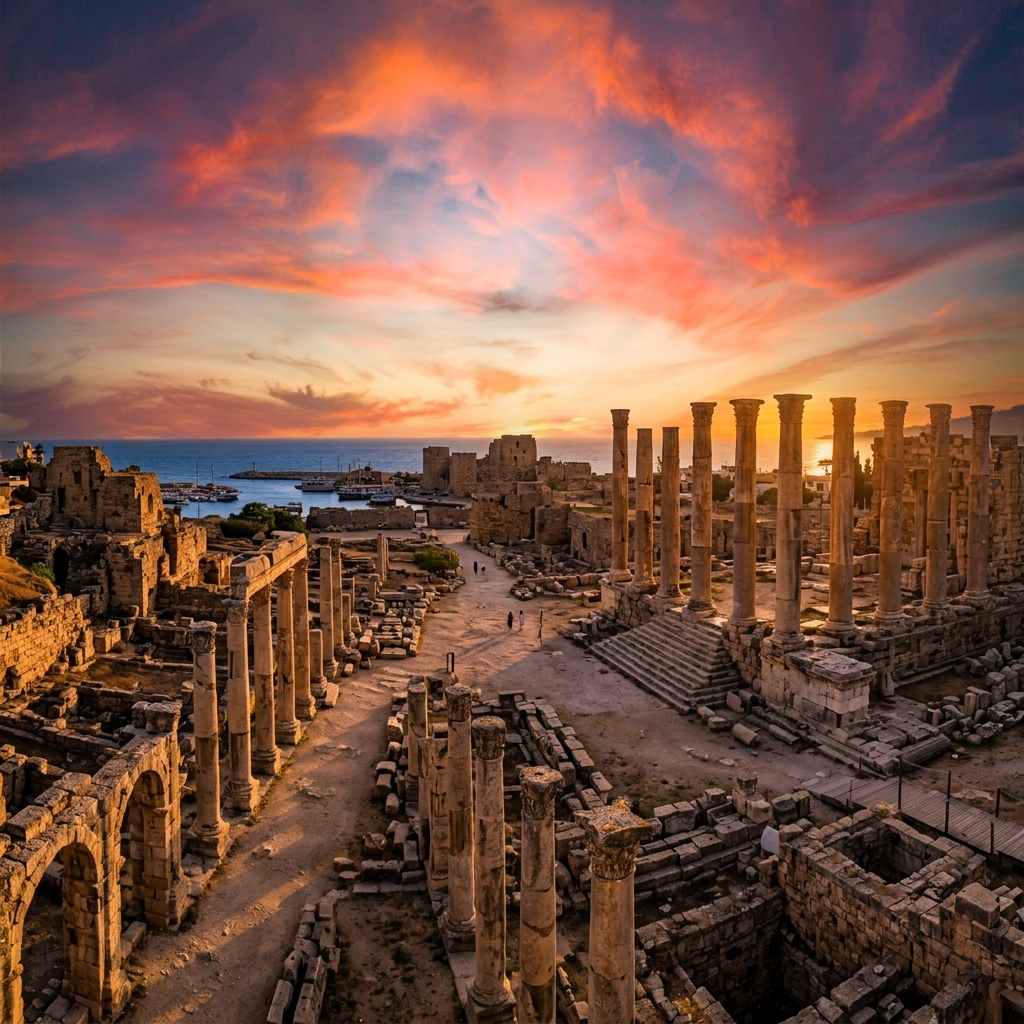 Ancient Phoenician ruins at Byblos